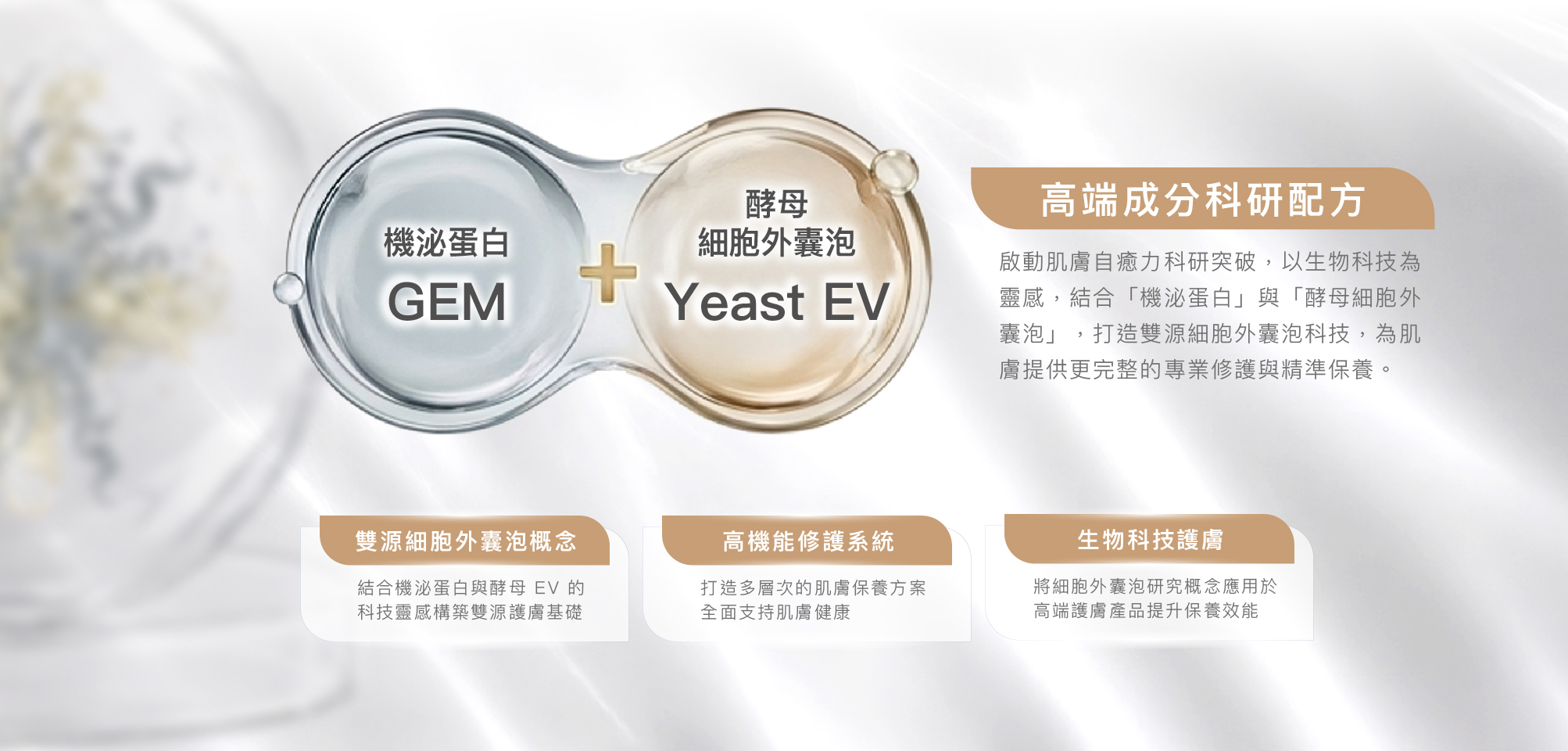 ExoPower 泌力｜外泌體、細胞外囊泡 (Extracellular Vesicles, EVs) 科研保養成分介紹